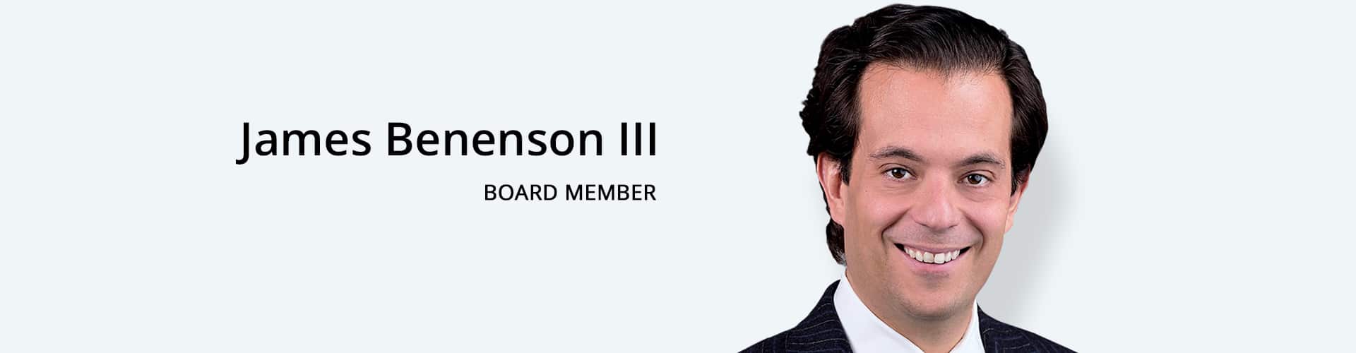 James Benenson III-Board Member